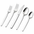 Set posate 5 pezzi 14-23 cm in acciaio inox argento lucido per tavola